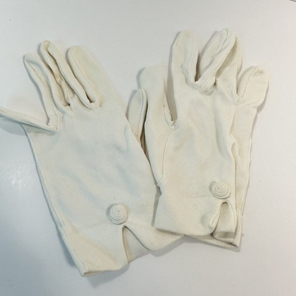 Vintage Van Raalte Formal White Ladies Women’s Gloves Wrist - Picture 1 of 5